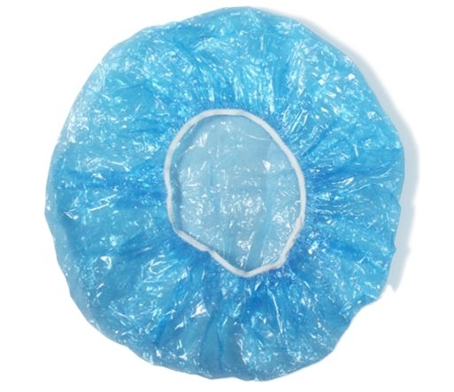 Cheap Waterproof Elastic Clear Bathing Cap Salon Hotel Travel Disposable Plastic PE Shower Cap