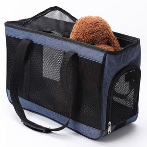 Custom Fashion Foldable Pet Carrier Bag Portable Outdoor Travel Dog Carrier