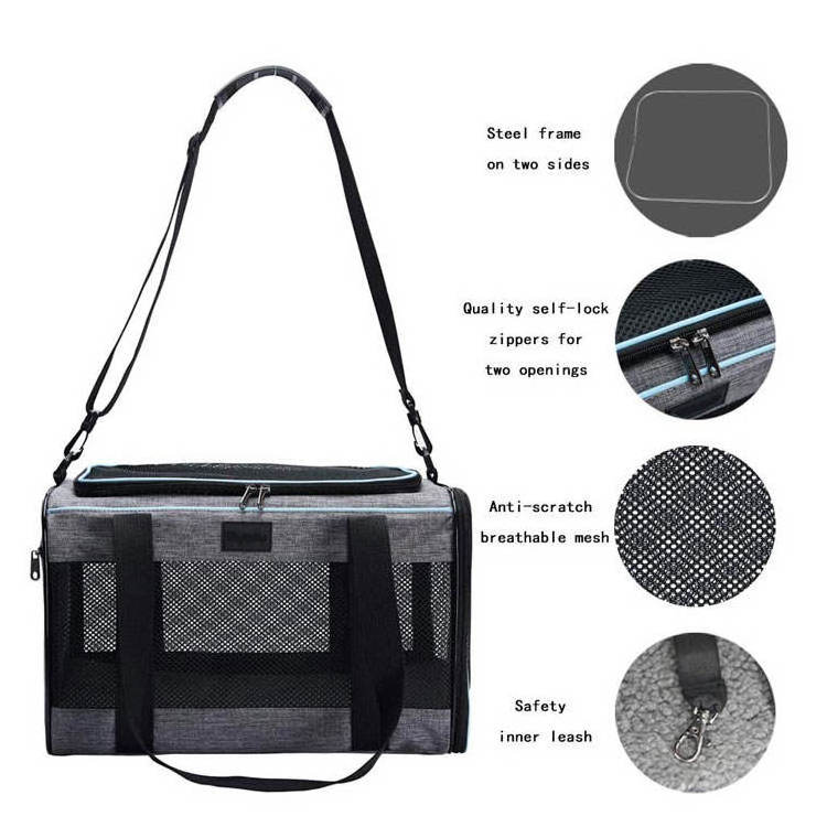 Pet travel bag Soft-Sided Pet Travel Carrier for Dogs and Cats Medium  Small Cats Carrier