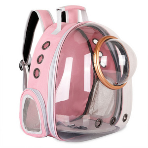 Factory wholesale transparent pet bag bag dog cat bird design carrier backpack