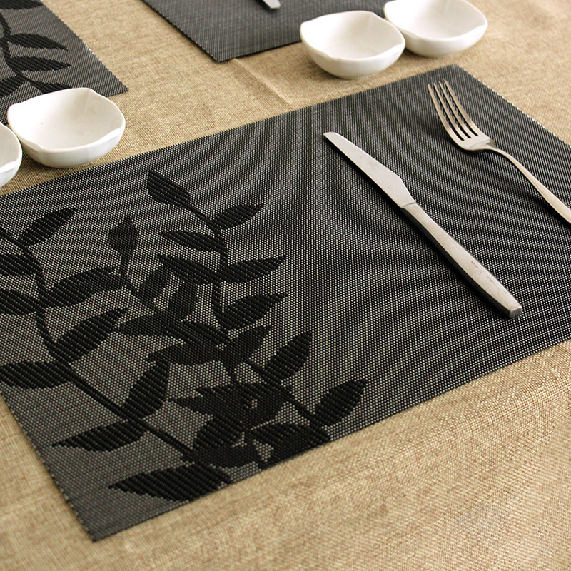 Dinging Table Oil Proof Woven PVC Plastic Place Mat