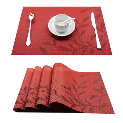 Dinging Table Oil Proof Woven PVC Plastic Place Mat