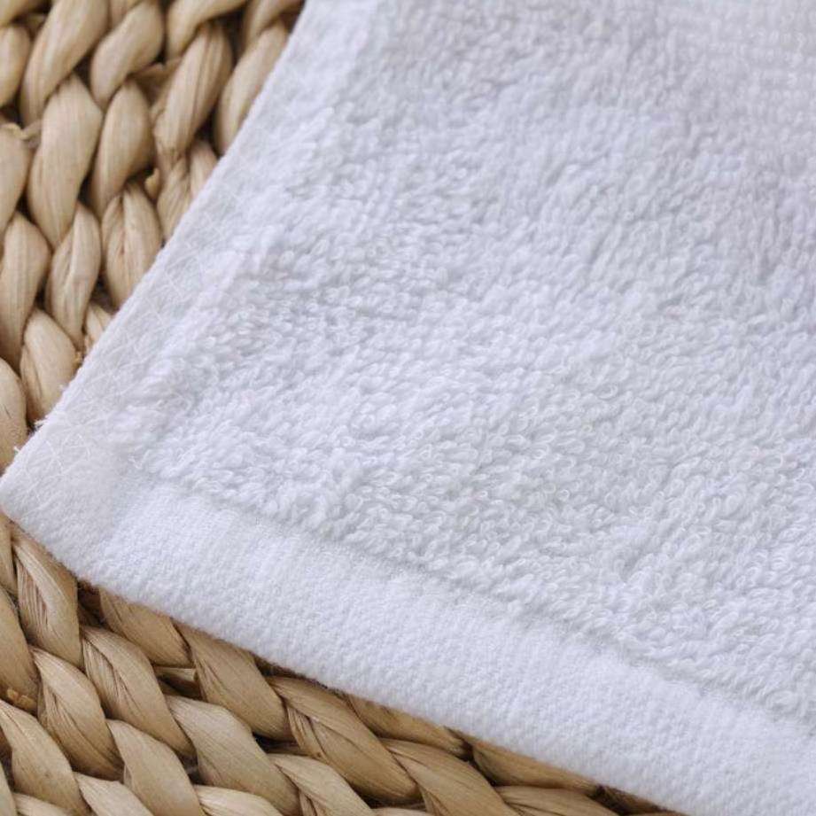 JR478 Factory Wholesale White clean Wash Cloth 100 Cotton 35*35cm small face towel