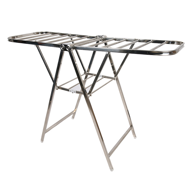 Stainless steel foldable laundry drying rack  hanger rack