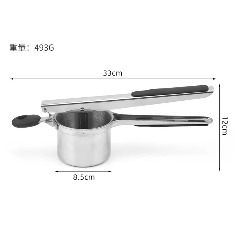 Custom Best Sale Potato Ricer And Masher Fruit and Vegetable Tools Ricer Stainless Steel Potato Masher