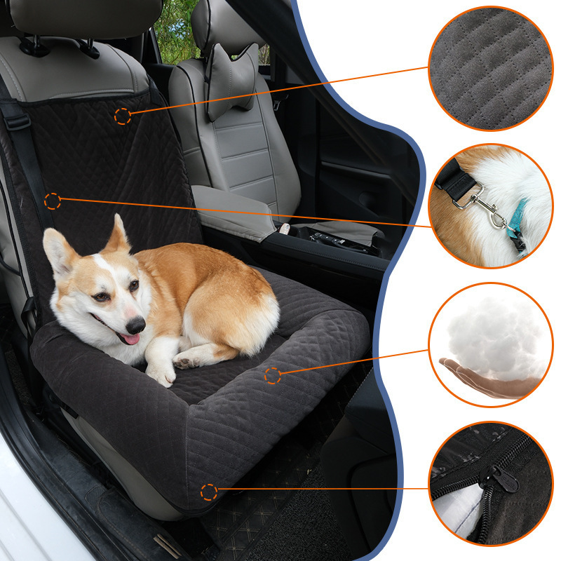 High Quality Dog Car Seat Pet Booster Seat for Medium Small Pets Travel and outdoor Comfortable Dog Sofa Cushion