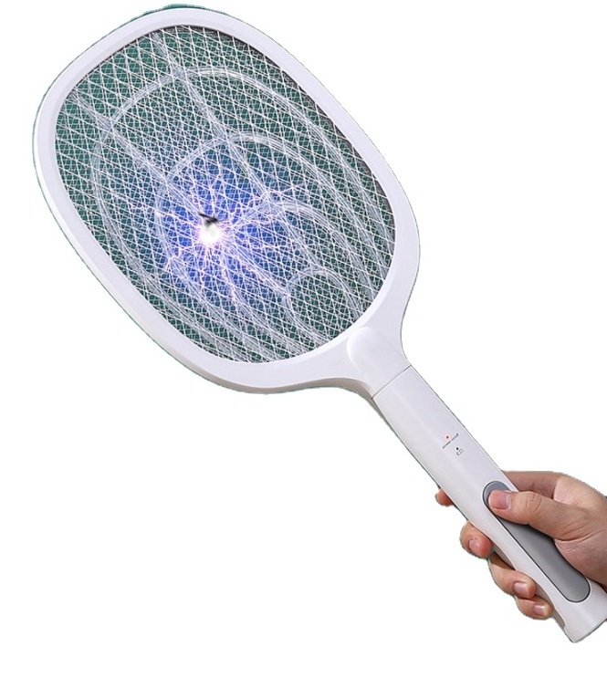 Rechargeable Bug Zapper Racket, Mosquito Killer Racket for Indoor and Outdoor ,Large Electric Fly Swatter