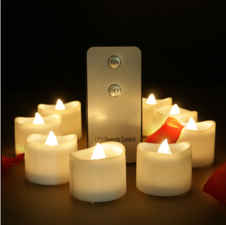 Realistic and Bright Flickering Bulb Battery Operated Flameless LED Tea Light for Seasonal & Festival Celebration