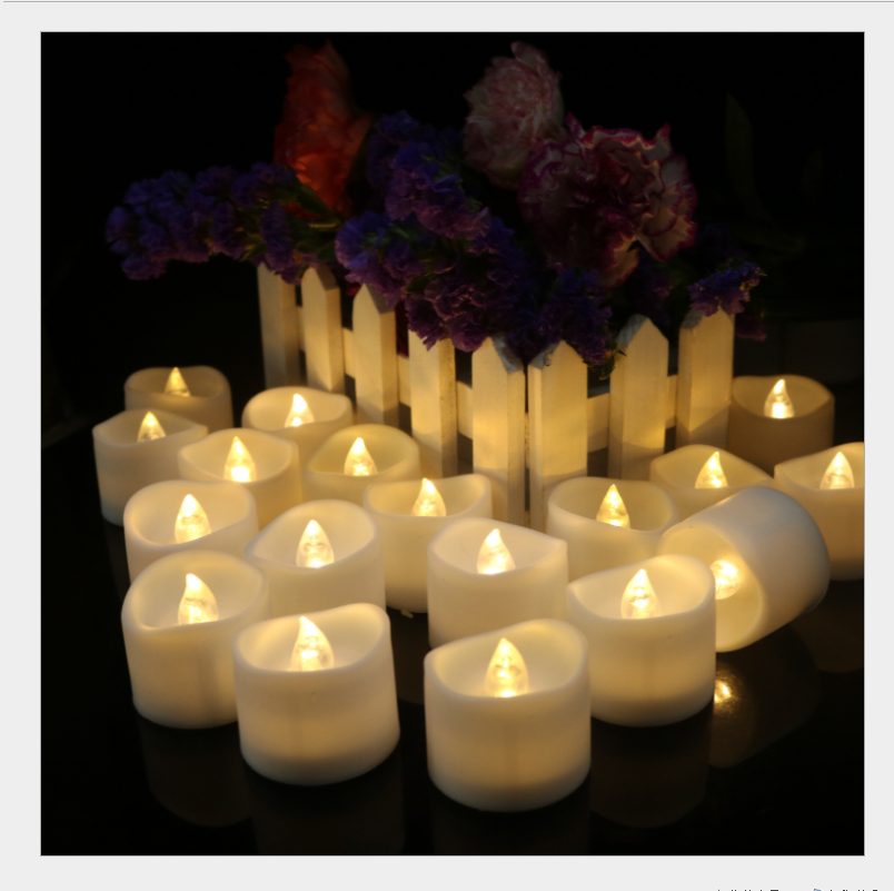 Realistic and Bright Flickering Bulb Battery Operated Flameless LED Tea Light for Seasonal & Festival Celebration