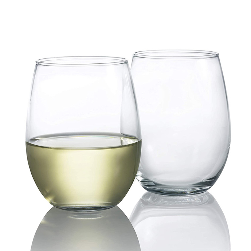 Stemless Wine Glasses - Hand Blown,Premium Crystal Stemless Wine Glasses - Wine Tasting