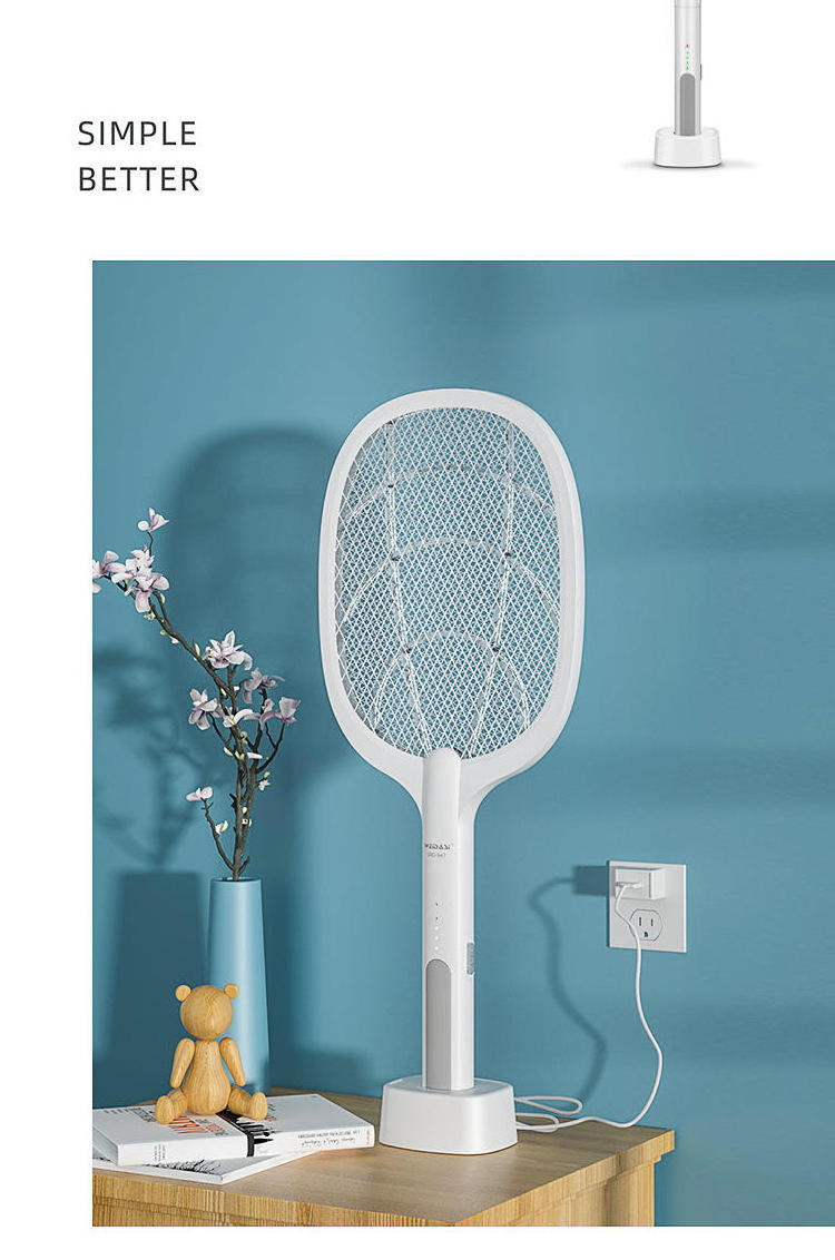 Wholesale  Functional USB Rechargeable Insect Pest Anit Mosquito Bat Electric Mosquito Swatter Killer Mosquito Racket