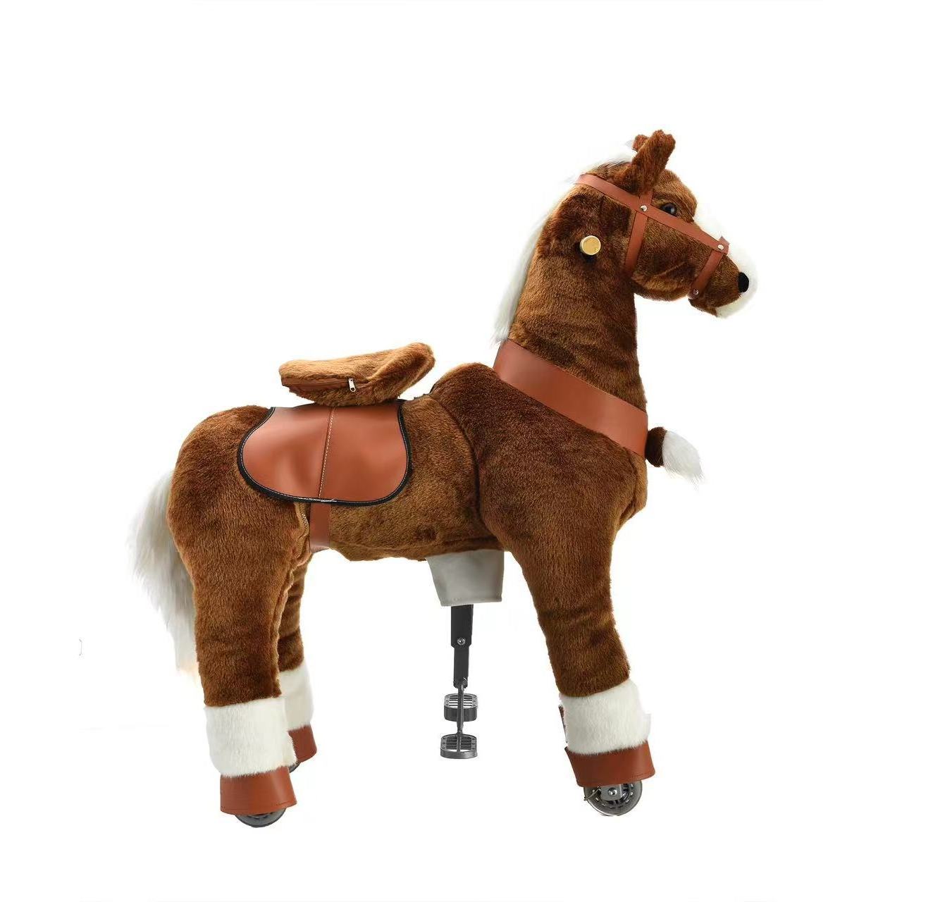 Factory price Toy Horse with 4 wheels ride pony riding horse toys for kids