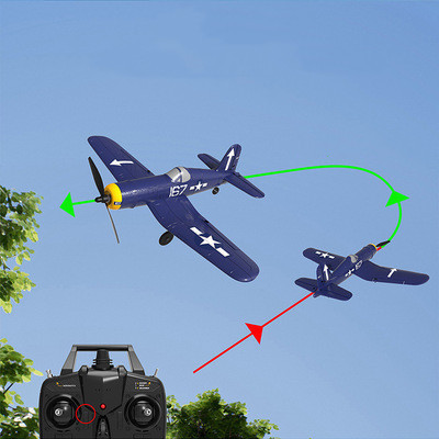 VOLANTEXRC RC Airplane F4U 2.4Ghz 4-CH Remote Control Aircraft Ready to Fly with gyro rc plane radio control toys