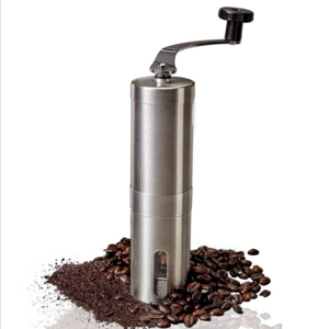 Manual Coffee Grinder with Adjustable Settings,Patented Conical Burr Mill,Brushed Stainless Steel Whole Bean Burr Coffee Grinder