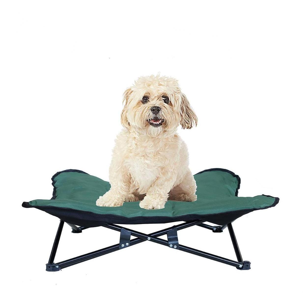 Wholesale High Quality  Portable Safe Folding Simple Pet Lounge Chair Outdoor Collapsible Dog Cat Nest Large Elevated Pet Bed