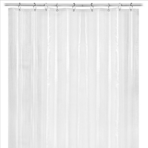 PEVA 8G Bathroom Shower Curtain Liner 72" W x 72" H  Clear 8G Heavy Duty Waterproof Shower Curtain Liner