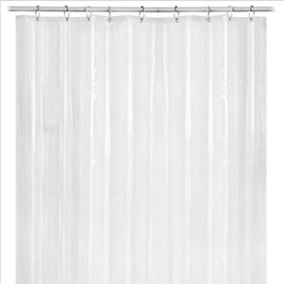 PEVA 8G Bathroom Shower Curtain Liner 72" W x 72" H  Clear 8G Heavy Duty Waterproof Shower Curtain Liner