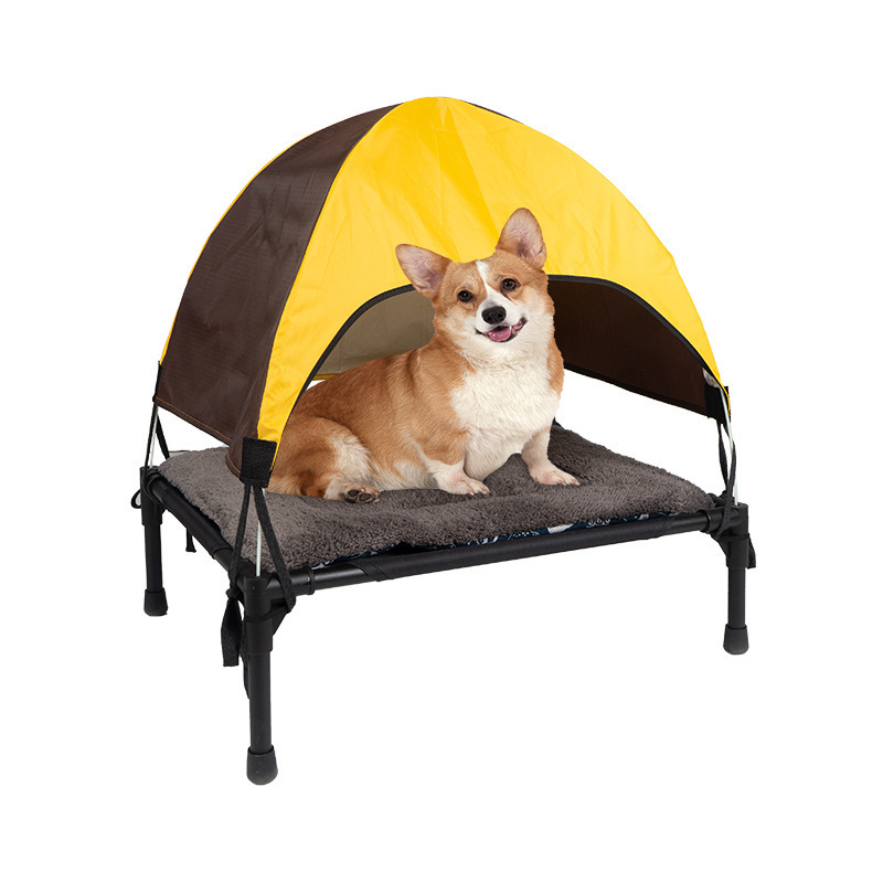 High End Wholesale Portable Safe Folding Simple Pet Lounge Chair Outdoor Collapsible Dog Cat Nest Large Elevated Pet Bed