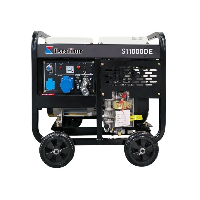 8KW Portable Air Cooled with Wheels  Open Frame Small Diesel Generator