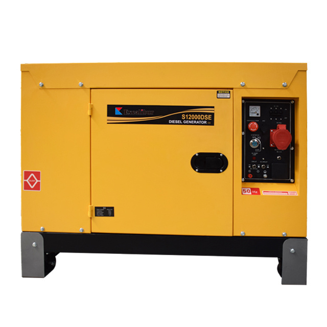 Excalibur Super Silent 9.5KW Universal Wheels Portable Easily Moving Diesel Generator