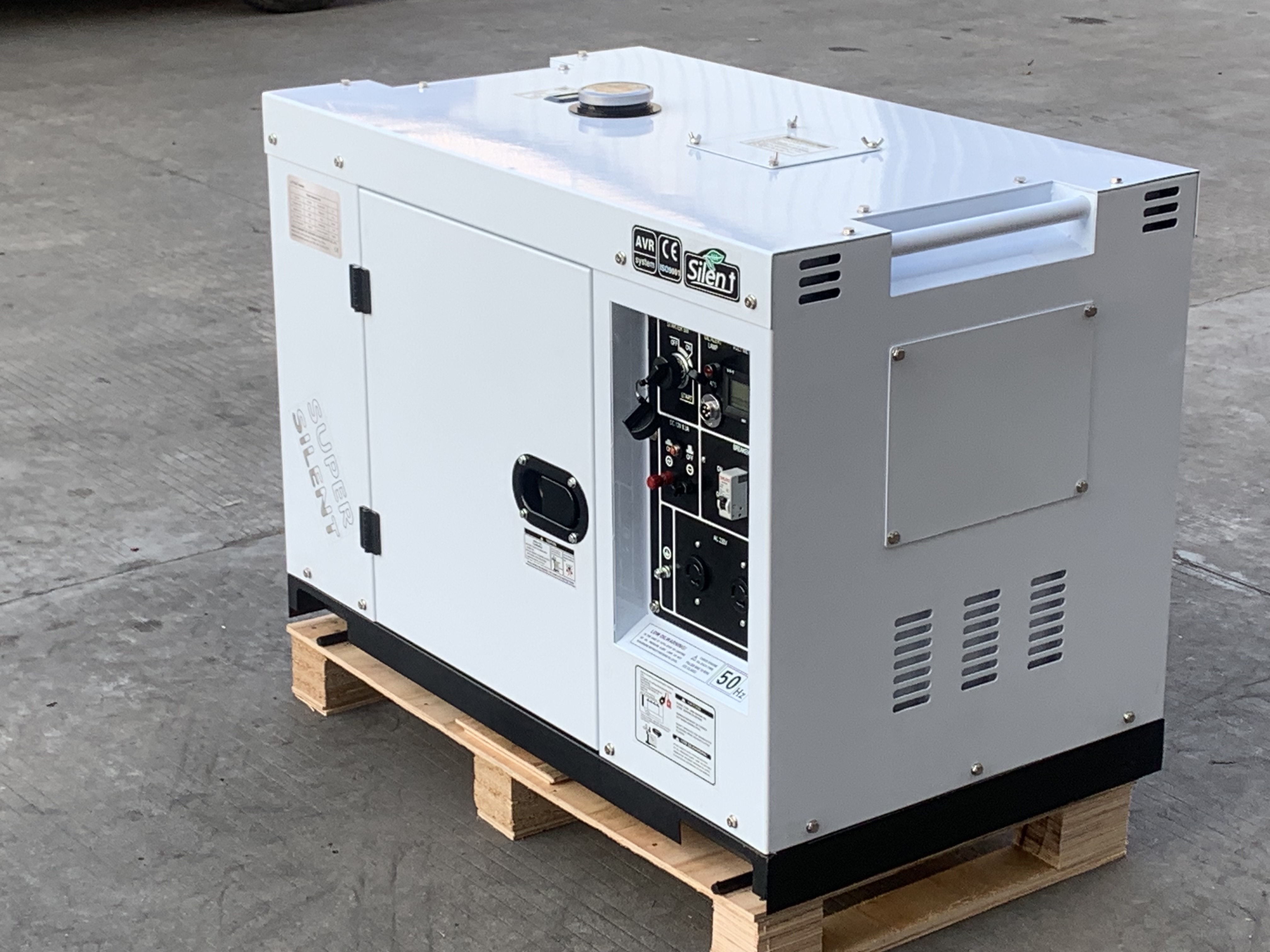 NPC soundproof electric power plant portable super silent electric air-cooled 12kVA 10kw 10 kw diesel generator 10kw