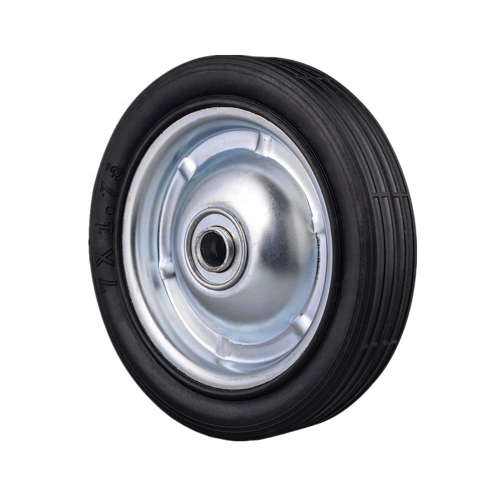 180 mm rubber wheels solid rubber tire for air compressor tires, handcart wheels, lawnmower wheel