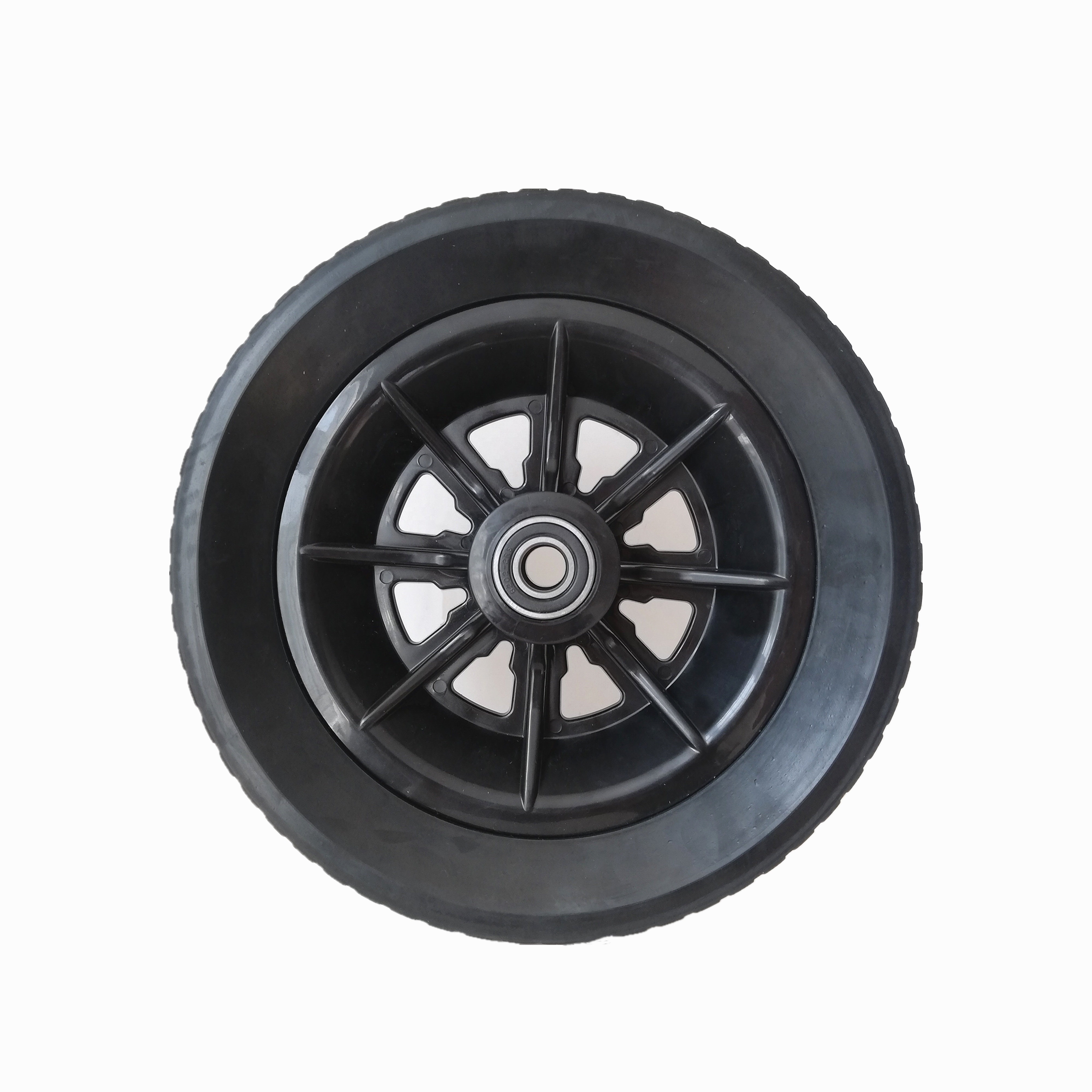 10 inch solid rubber tire wheel for hand truck, power generator free wheel for pressure cleaner