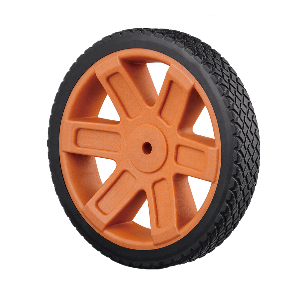 10 inch plastic wheel for lawn mower wheel 250mm, lawn mover wheel for lawn machine, aerator, hand trolley, generator