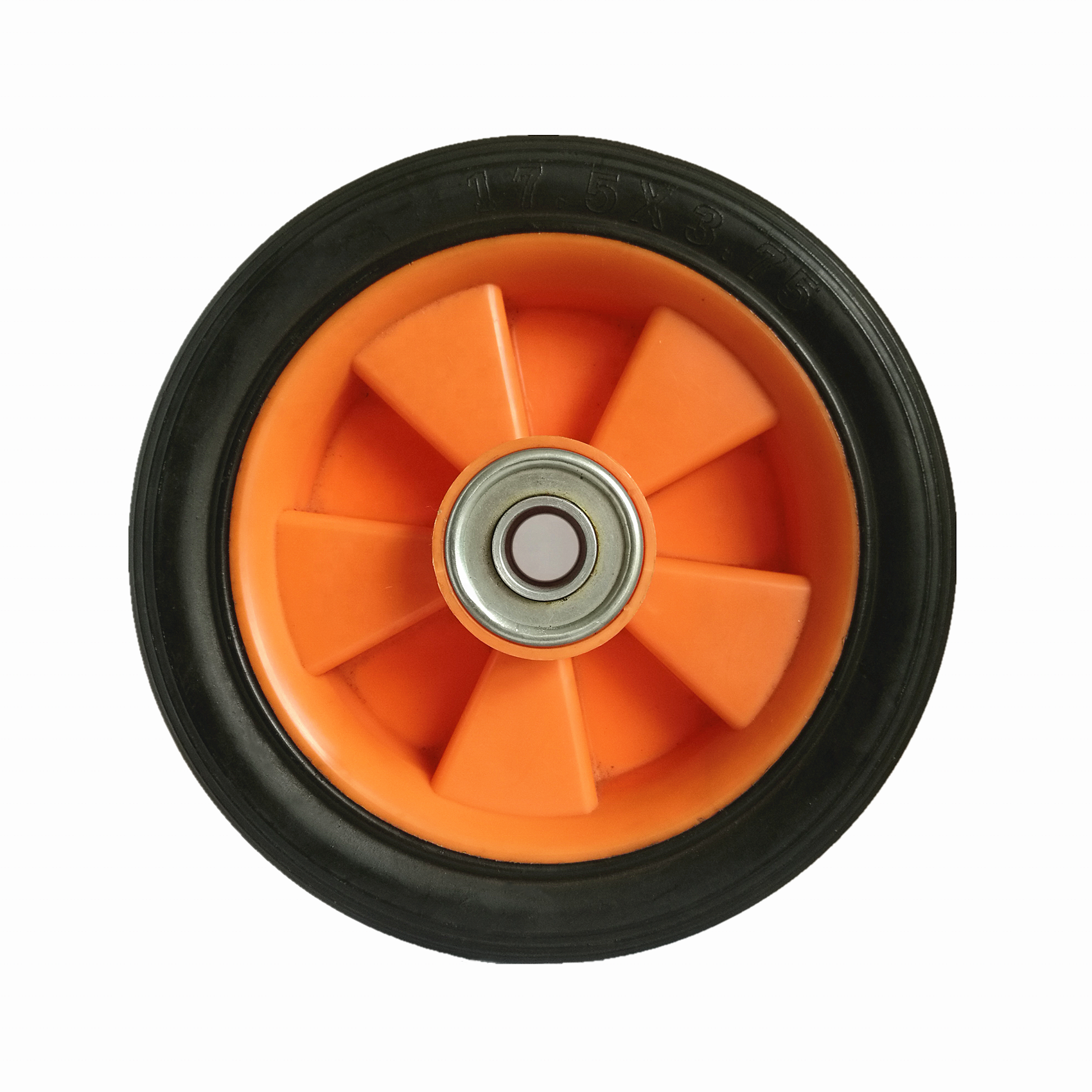 180mm wheel 7 inch wheels with bearings, beach cart rubber wheel for stair climbing, trolley box