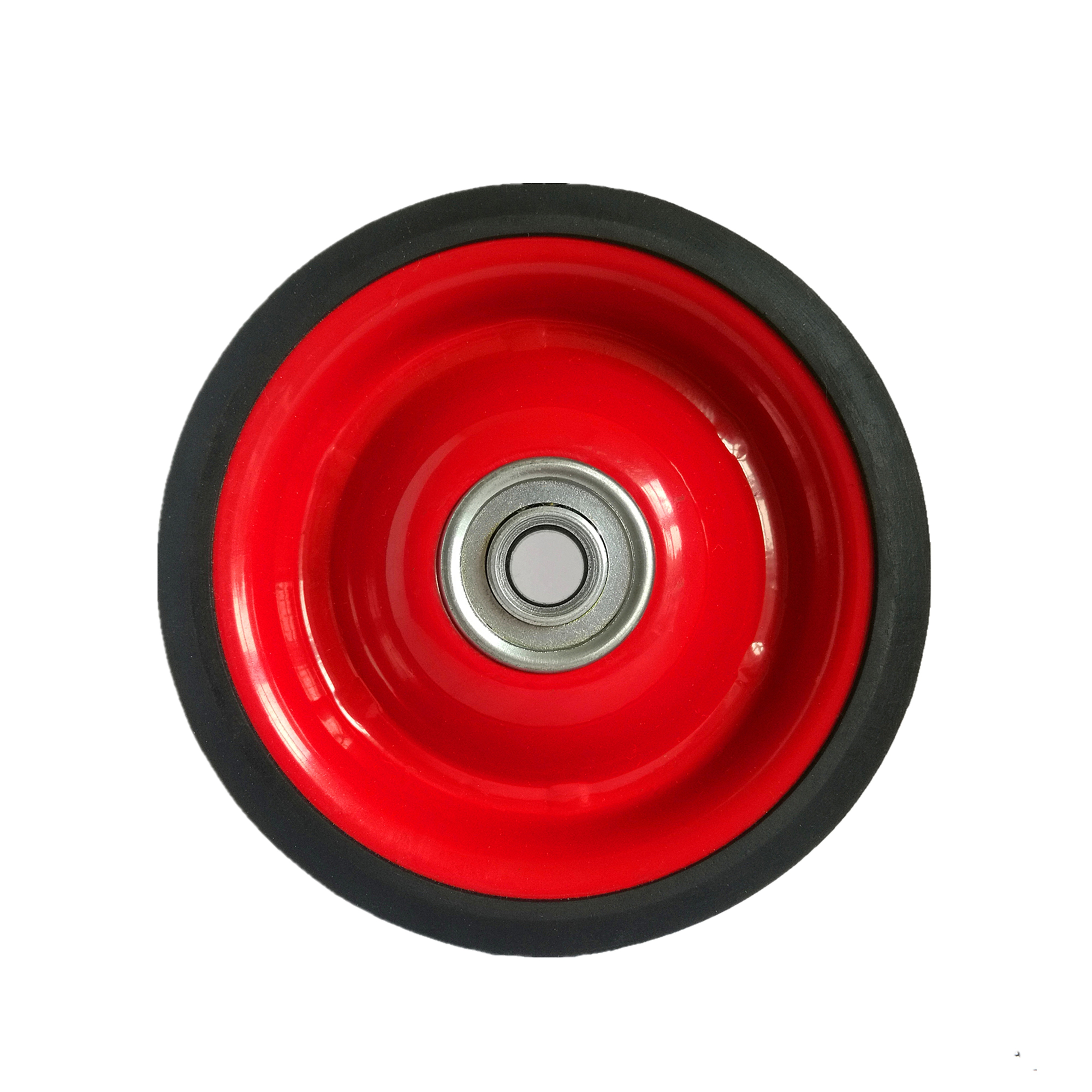 Small solid rubber wheel 4 inch luggage trolley wheels dolly,  cartwheel