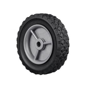 Small semi pneumatic wheel 150mm plastic rubber wheel for snow blower tyre, trolley shopping wheels