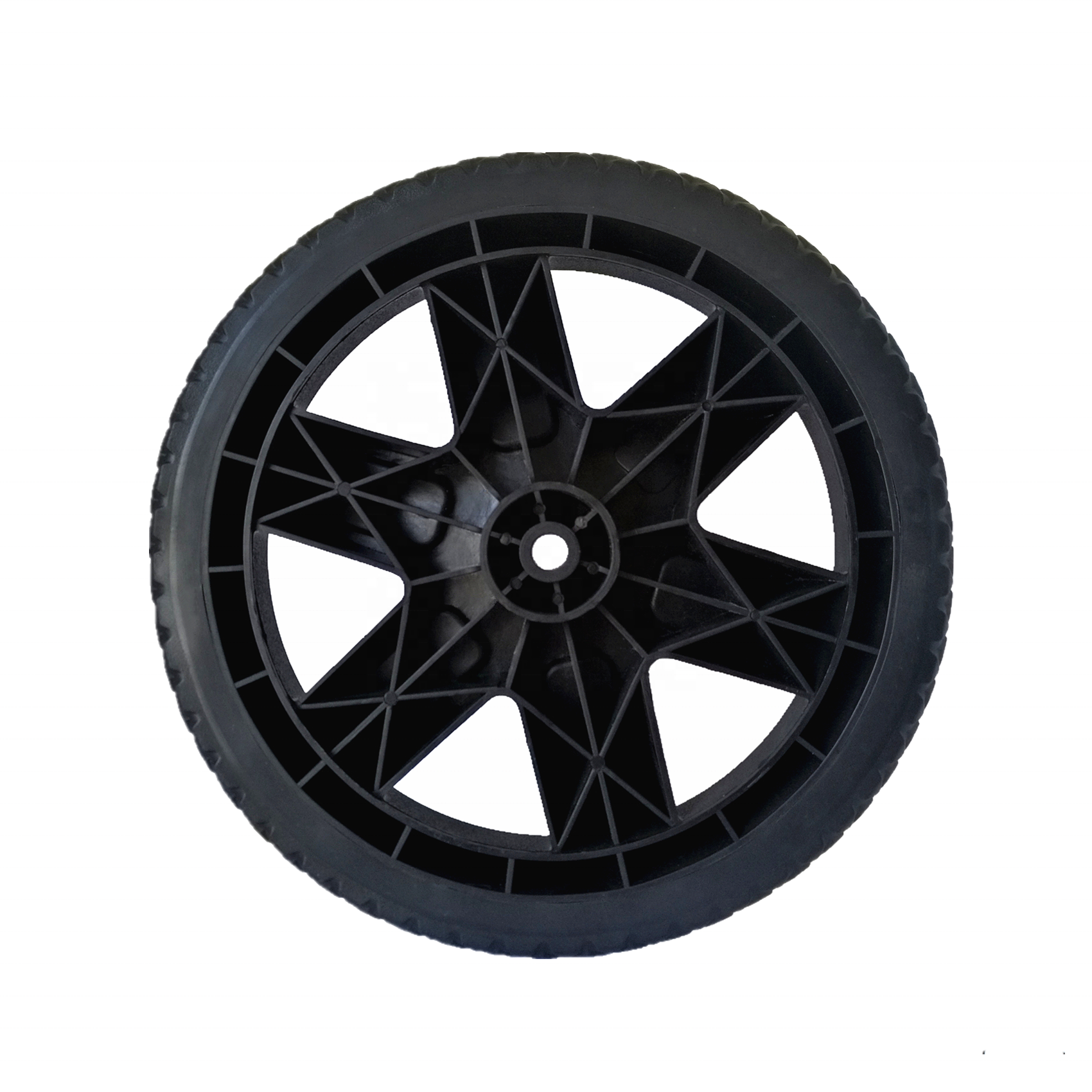 Plastic wheels 300mm x 50mm hand trolley plastic spoke wheel