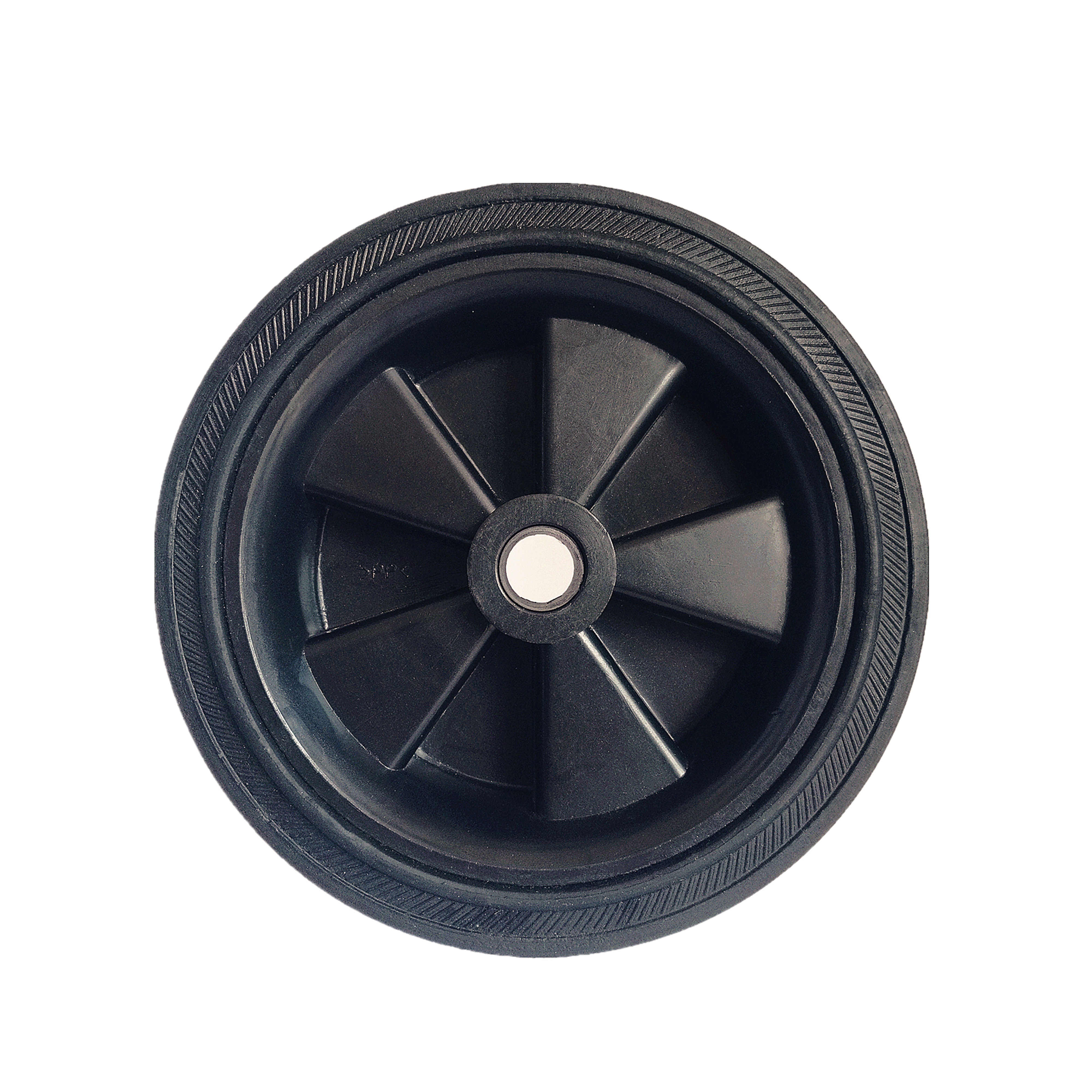 diameter 120mm small solid rubber wheels for baby cot, stroller, hotel luggage cart