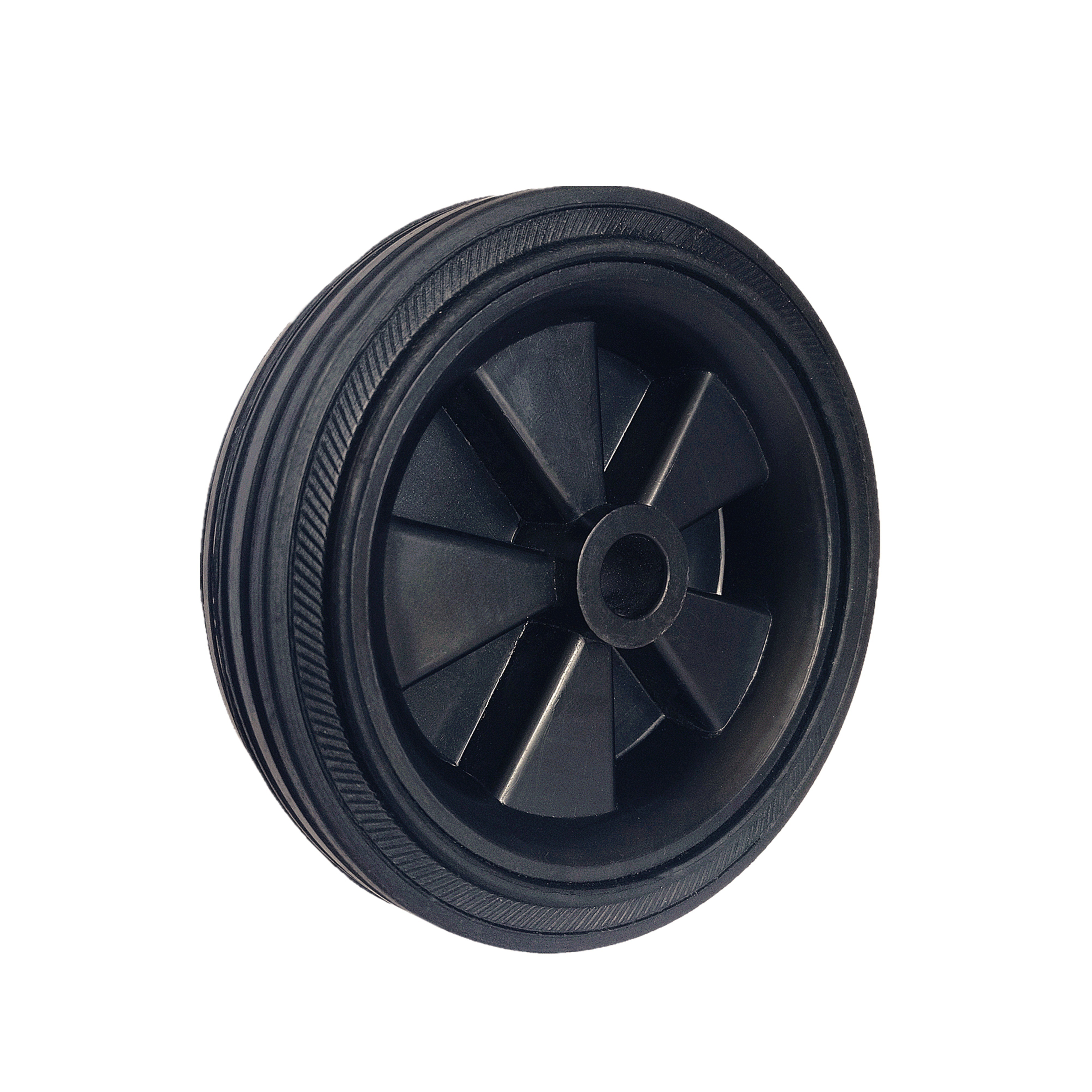 diameter 120mm small solid rubber wheels for baby cot, stroller, hotel luggage cart