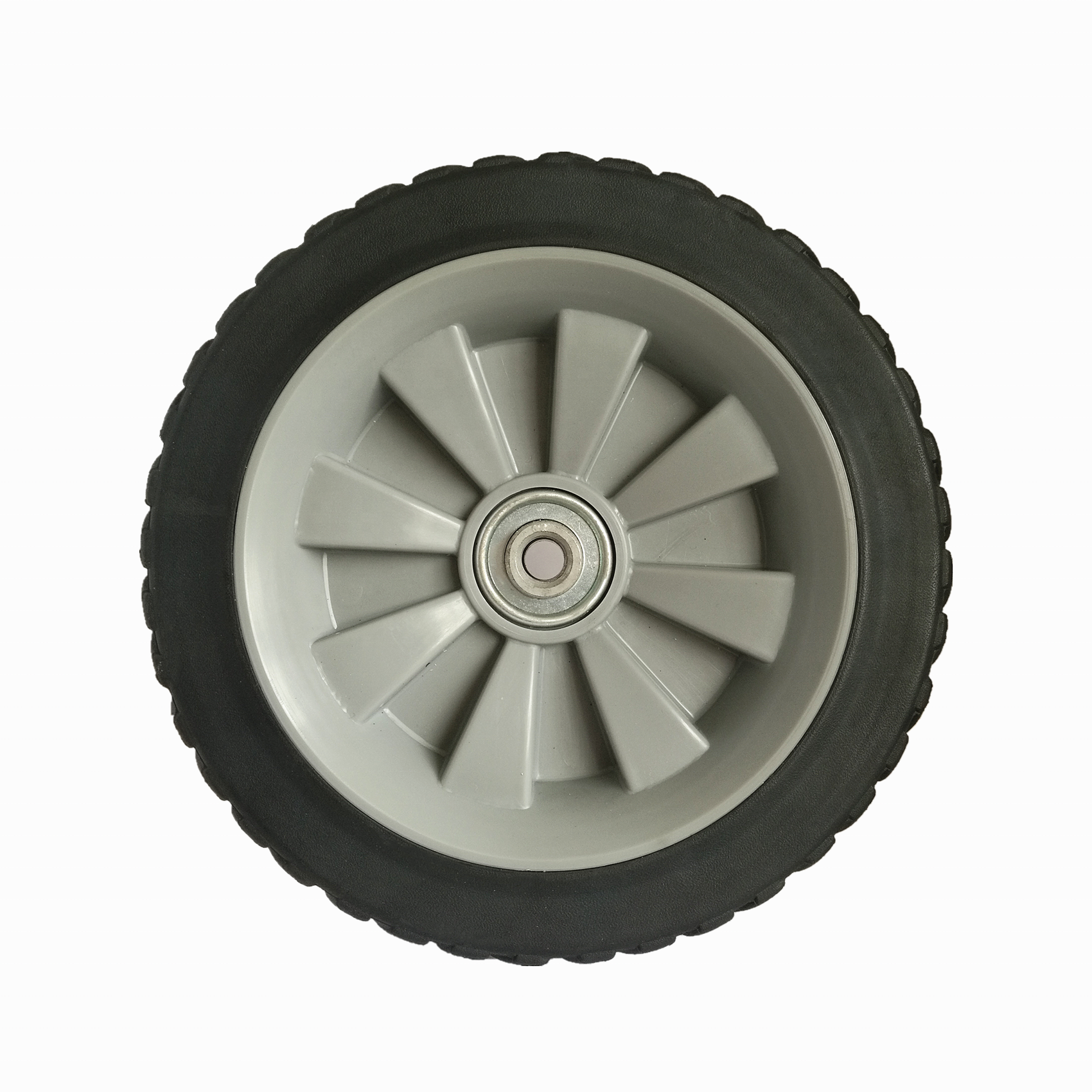 Plastic wheel 7 inch semi-pneumatic tyre for tool box wheels