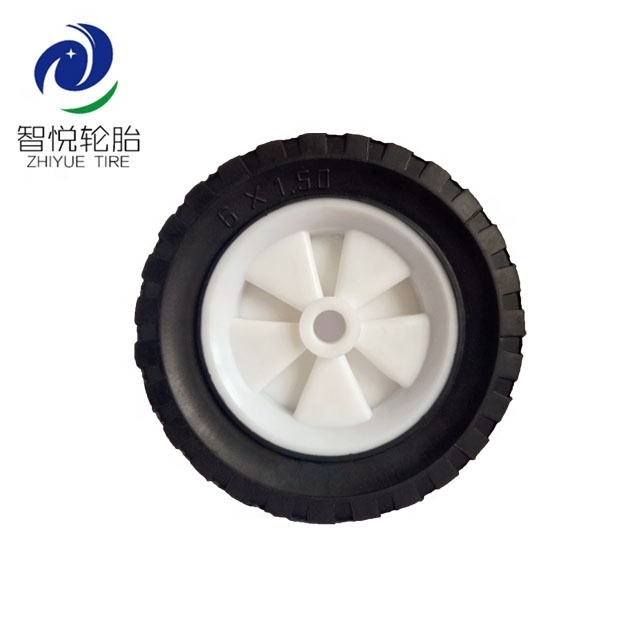 Small wheels and tires/diameter 150mm rubber wheel/lawn & garden mower tire