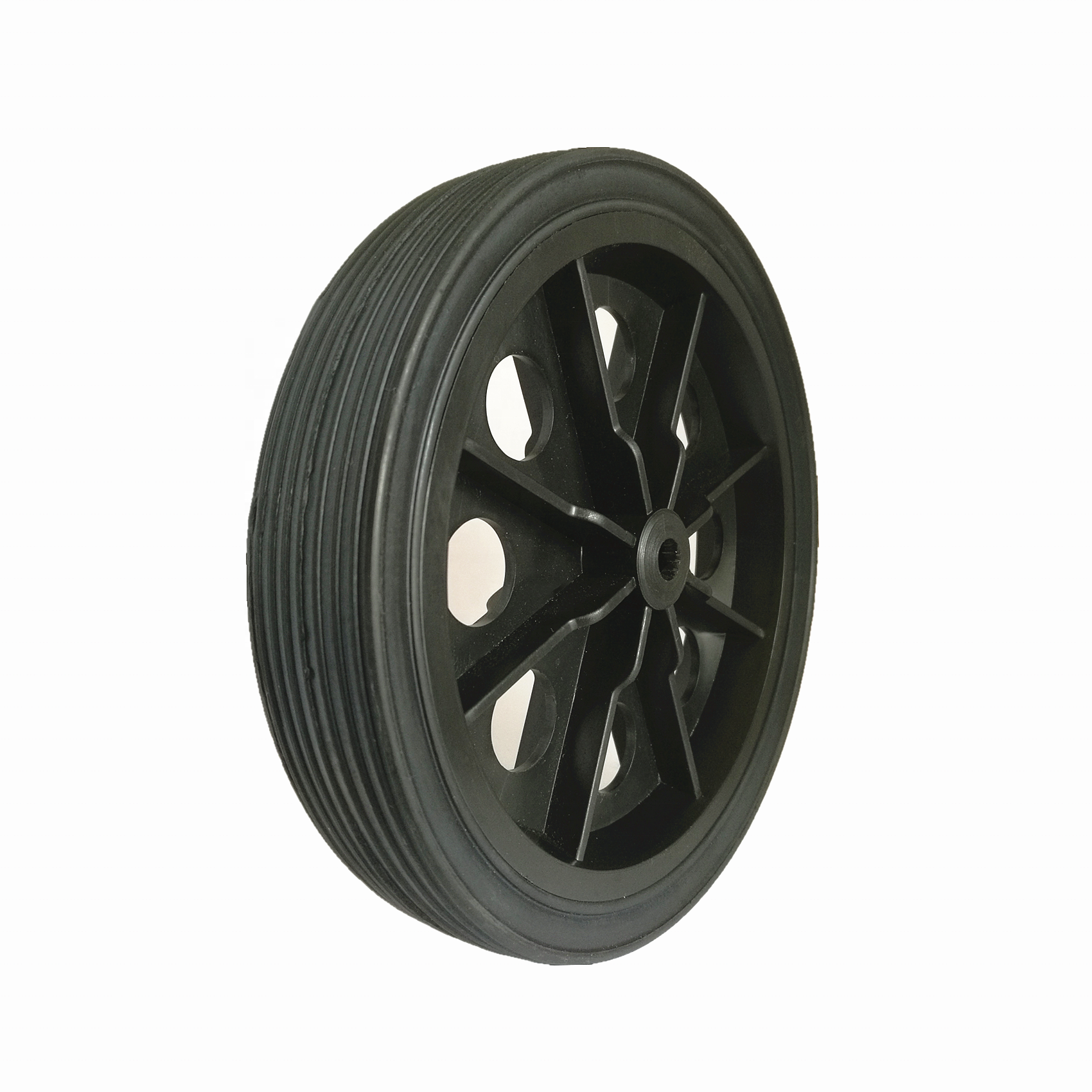 Solid rubber plastic wheel 7