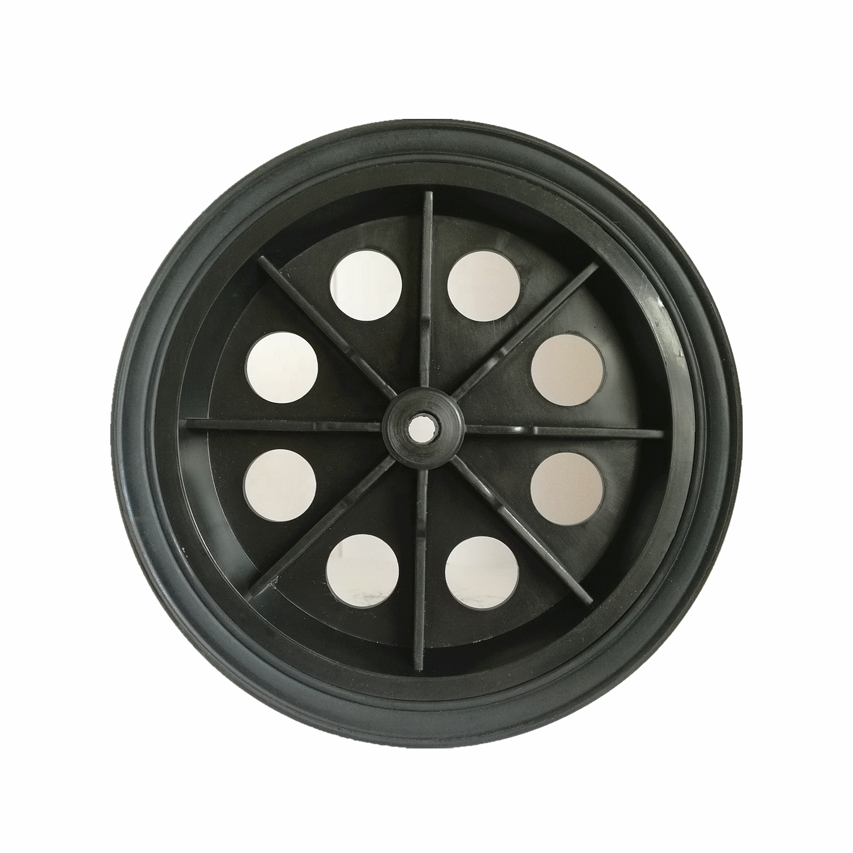 Solid rubber plastic wheel 7