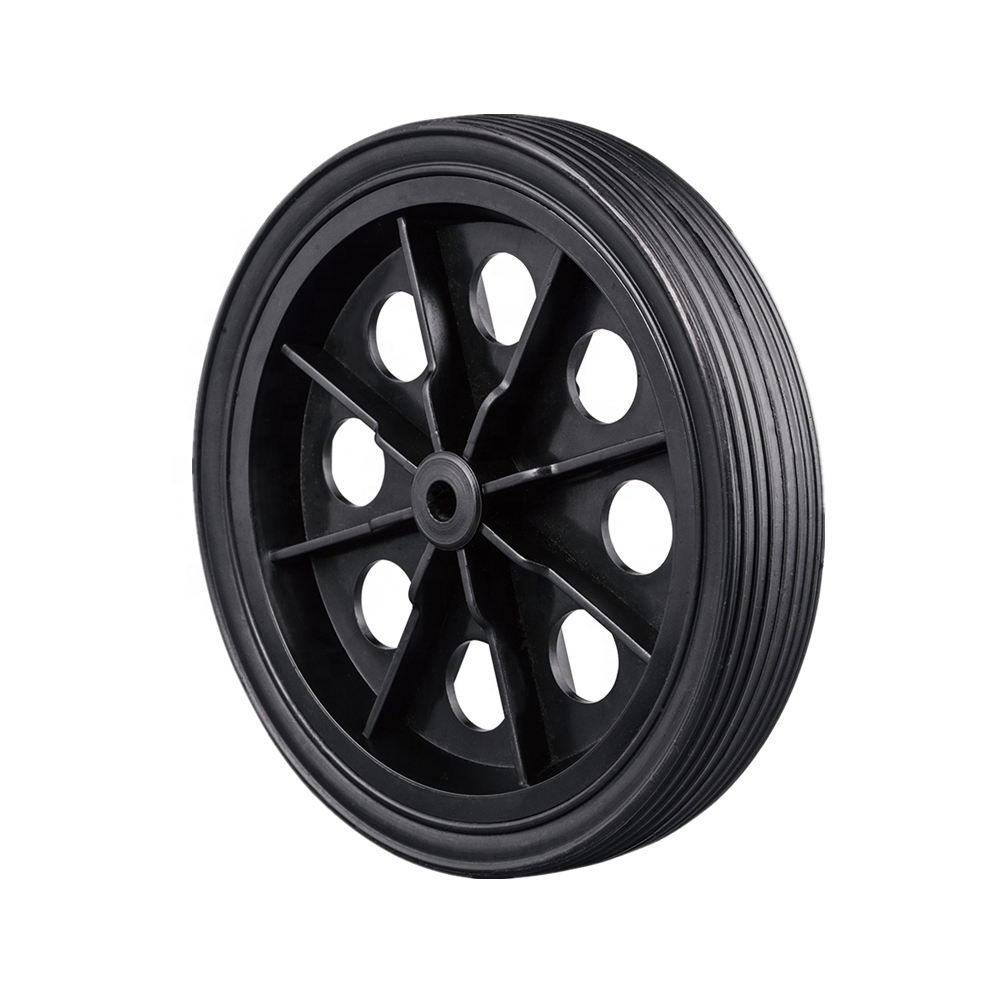 Solid rubber plastic wheel 7