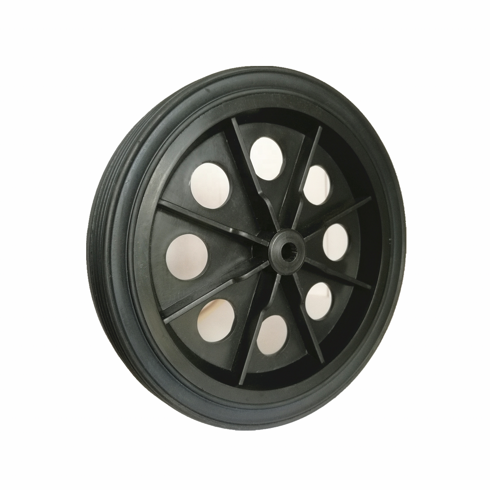 Solid rubber plastic wheel 7