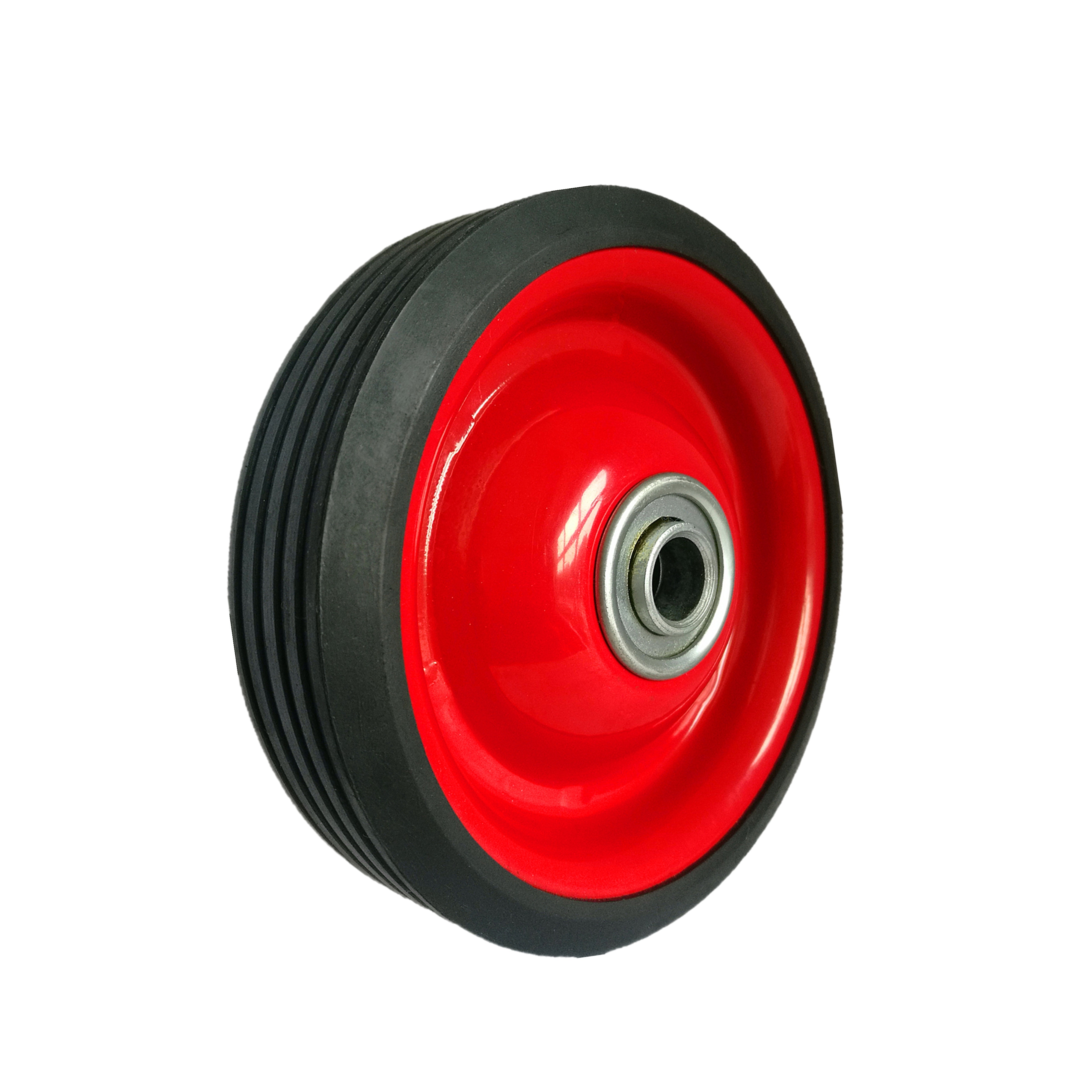 Small solid rubber wheel 4 inch luggage trolley wheels dolly,  cartwheel