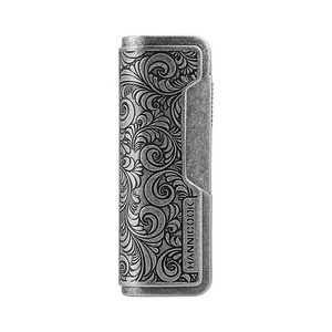 Luxury Zinc Alloy Engraved Silver Cigar Lighter Customizable Tobacco accessories Torch Lighter Refillable Lighter