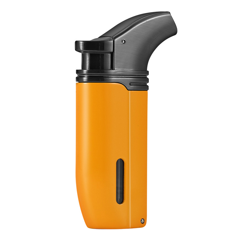 HANNICOOK Double Direct Flame Lighter Spray Gun With Cigar Needle Drill Multi-function Cigar Windproof Lighter Safe And Durable