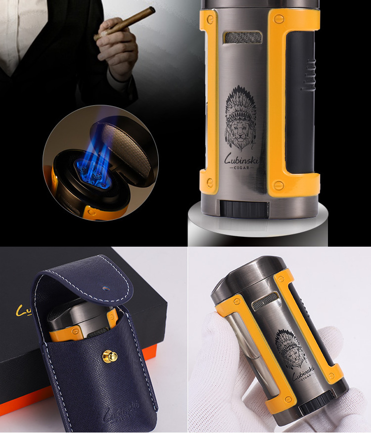 Custom Pocket Torch Lighter Butane 4 Torch Jet Flame Lighter