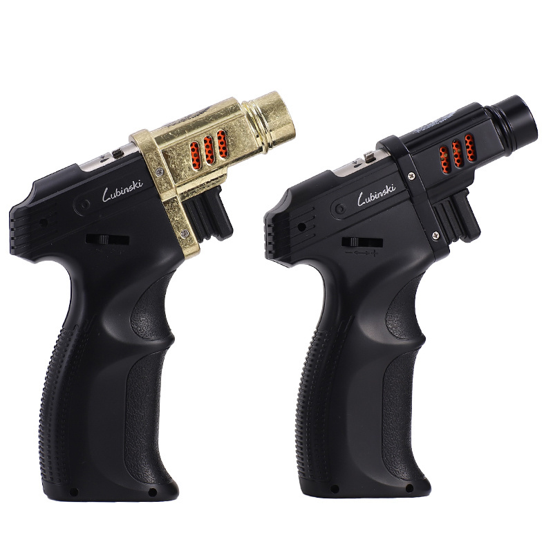 gun shapes butane torch cigar lighter 1 flame torch jet