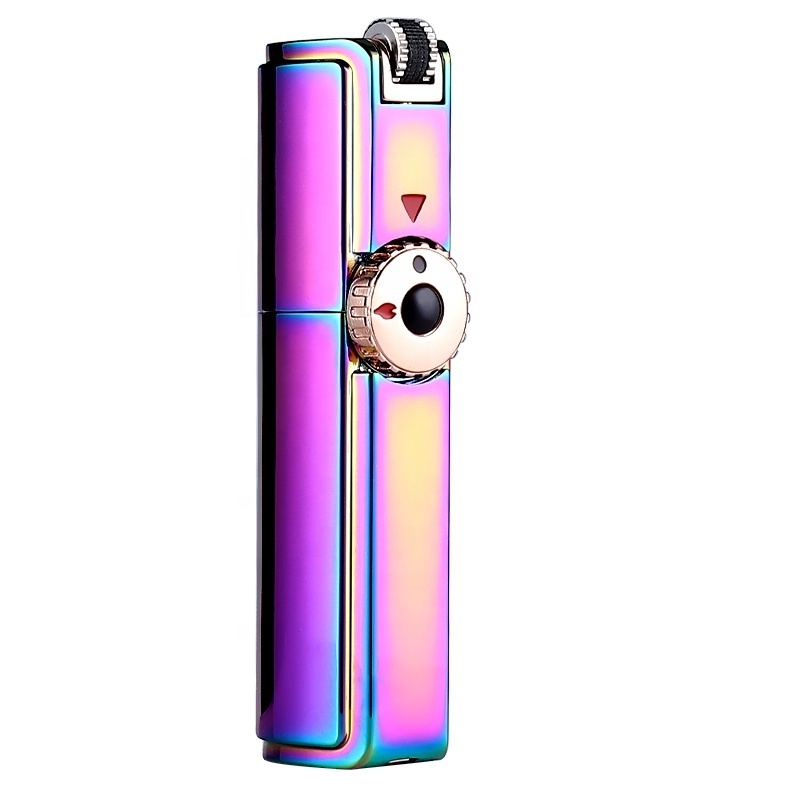 Hot Selling Jet Flame Refillable Gas Lighters Promotion Cigar Lighter Metal Customized Logo Windproof Lighter