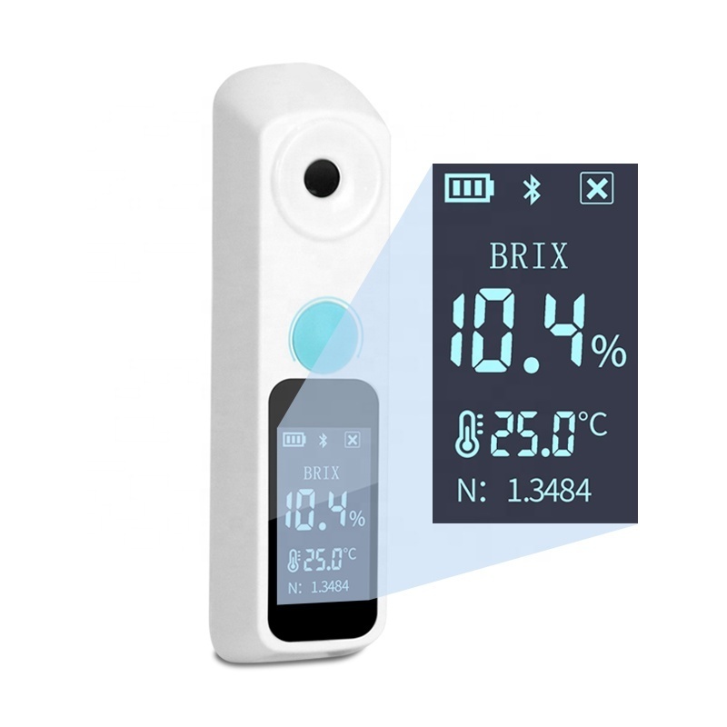 Rechargeable with Bluetooth 0~35% 0~55% 0~95% Digital Brix Refractometer Water Quality Tester Digital Brix Meter