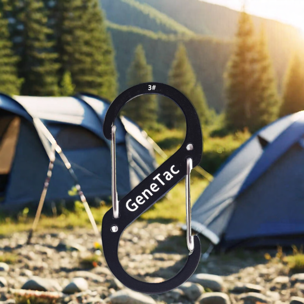 Genetac S-Biner Aluminium Snap Hook S carabiner clips Camping Accessory for Outdoor Enthusiasts tactical