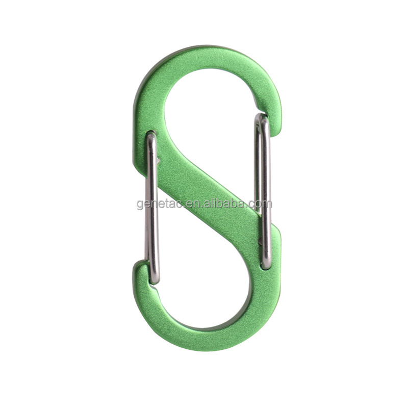 Mini Industrial Grade Aluminum Alloy Carabiner Clips Anodized Snap Hooks for Outdoor Camping Fine Craft