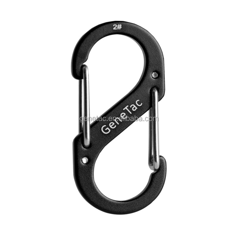 Mini Industrial Grade Aluminum Alloy Carabiner Clips Anodized Snap Hooks for Outdoor Camping Fine Craft